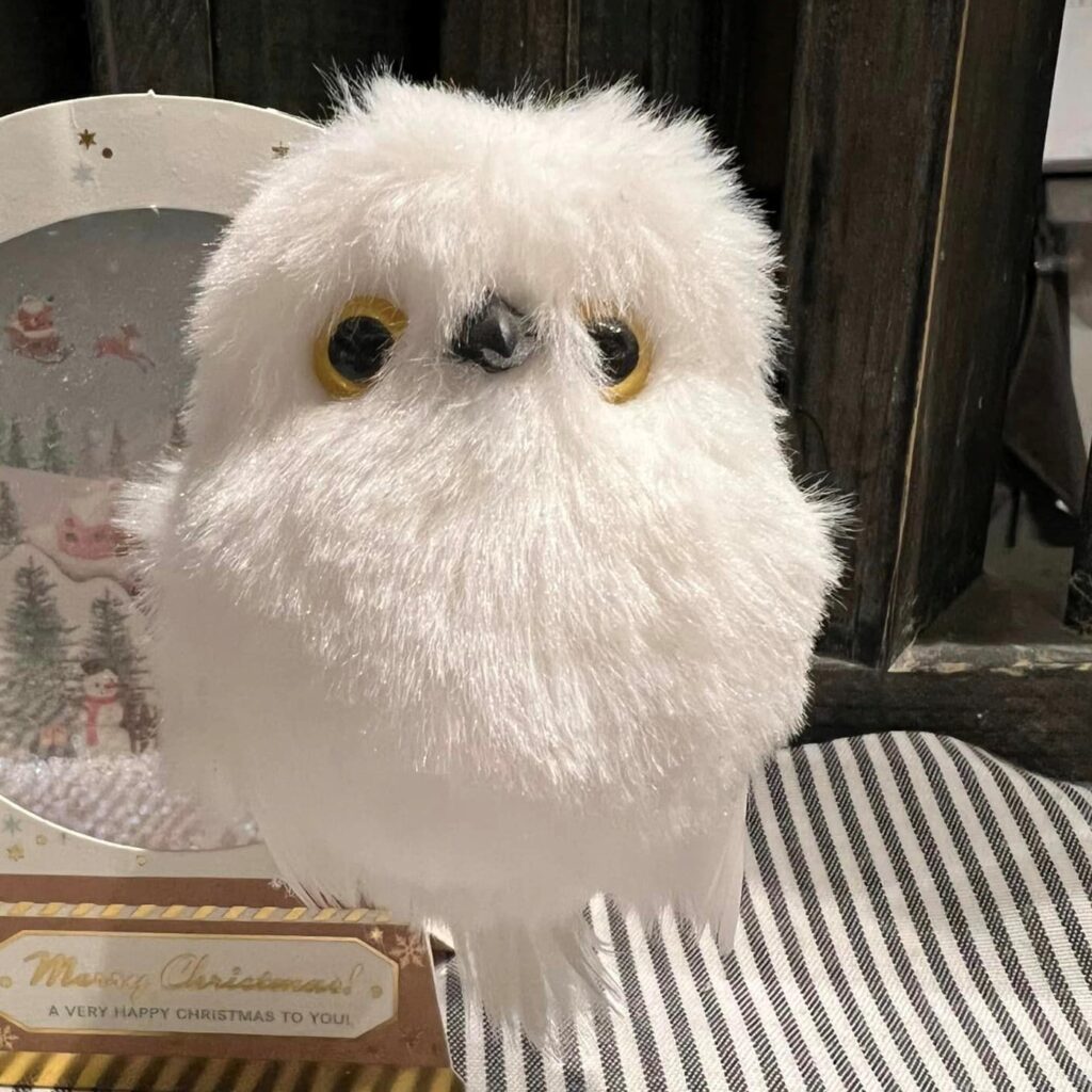 【ぬいぐるみ】シロフクロウミニクリップ